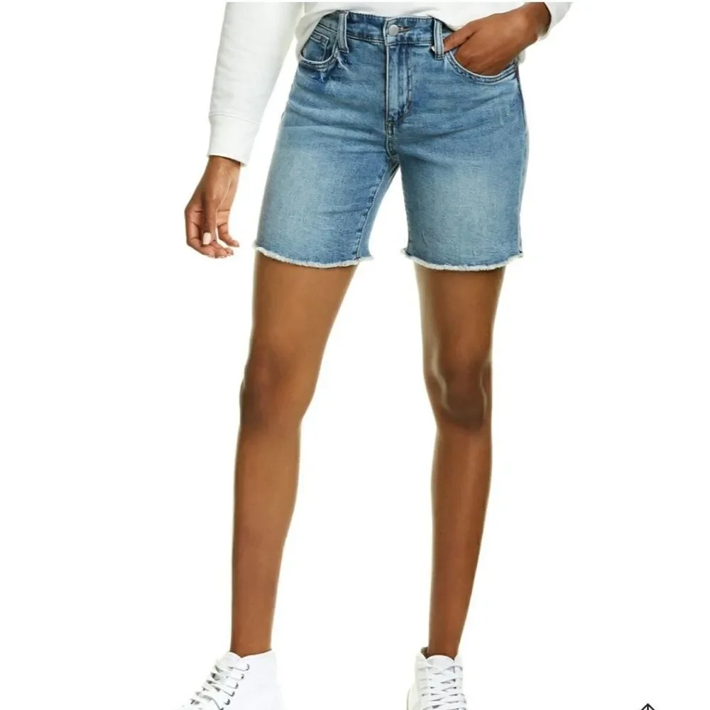 JOE'S Jeans Frayed Santa Cruz Bermuda Shorts